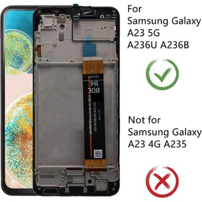 Pantalla Samsung Galaxy A23 5G A236B con marco compatible - Imagen 2